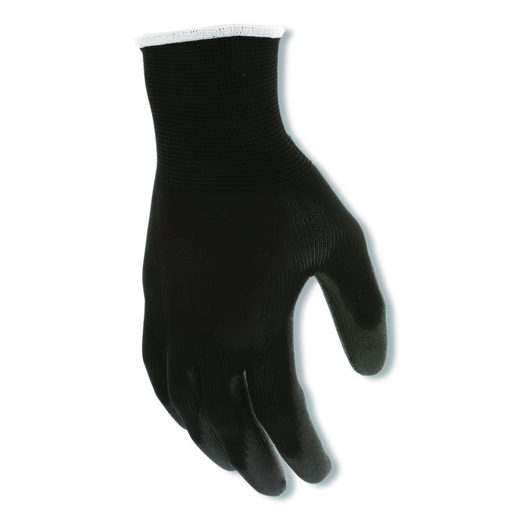Work Gloves, 10" Long, X-Large, Black, 12 Pairs