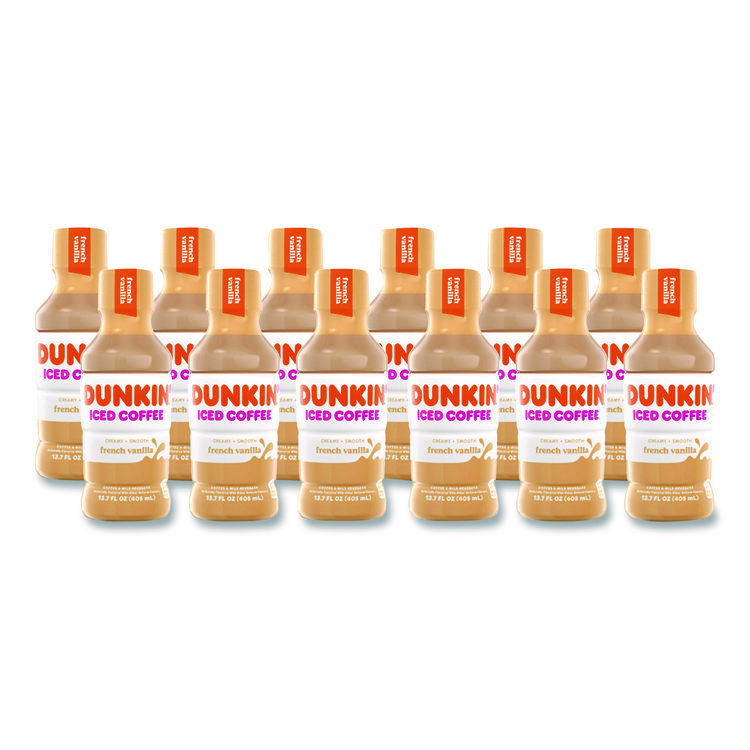 French Vanilla Iced Coffee Drink, 13.7 Oz Bottle, 12/carton