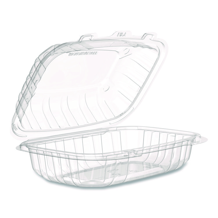 Microwaveable Hinged Containers, ProPlanet, 6.5 x 9 x 3, Clear, Plastic, 300/Carton