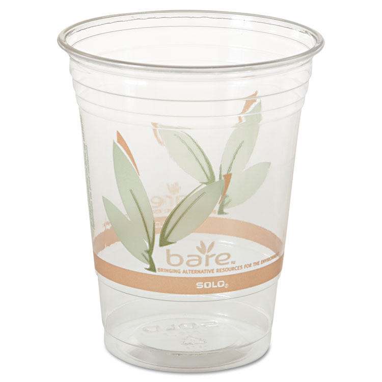 Picture of Dart® Cold Cups, 16-18 Oz, Bare Eco-Forward Rpet,Clear, 50/pack, 1000/carton