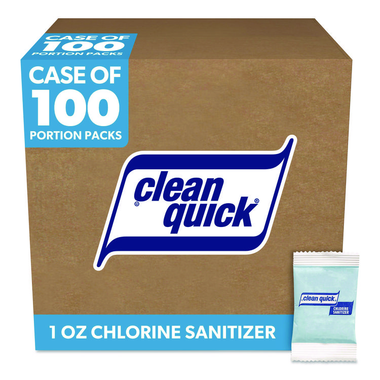 Powdered Chlorine-Based Sanitizer, 1 oz Pack, 100/Carton
