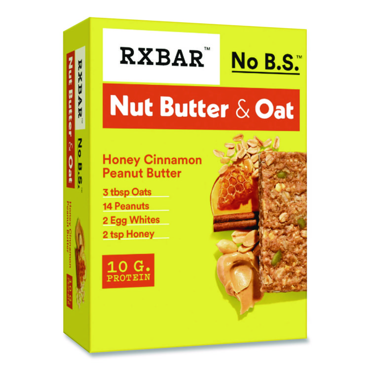 Gluten-Free Honey Cinnamon Peanut Butter Protein Bar, 1.9 oz Bar, 12/Box