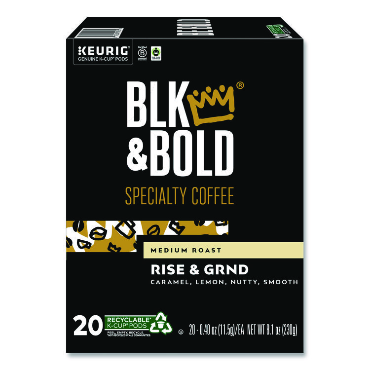 Rise and GRND K-Cups, 0.41 oz K-Cup, 20/Box