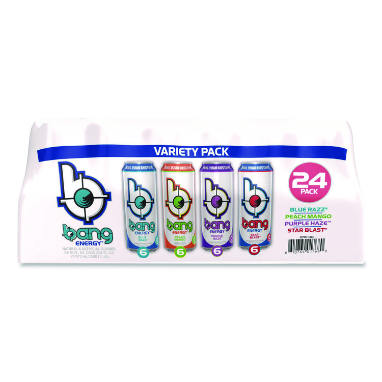Energy Drink Variety Pack, Assorted Flavors, 16 oz Can, 24/Carton