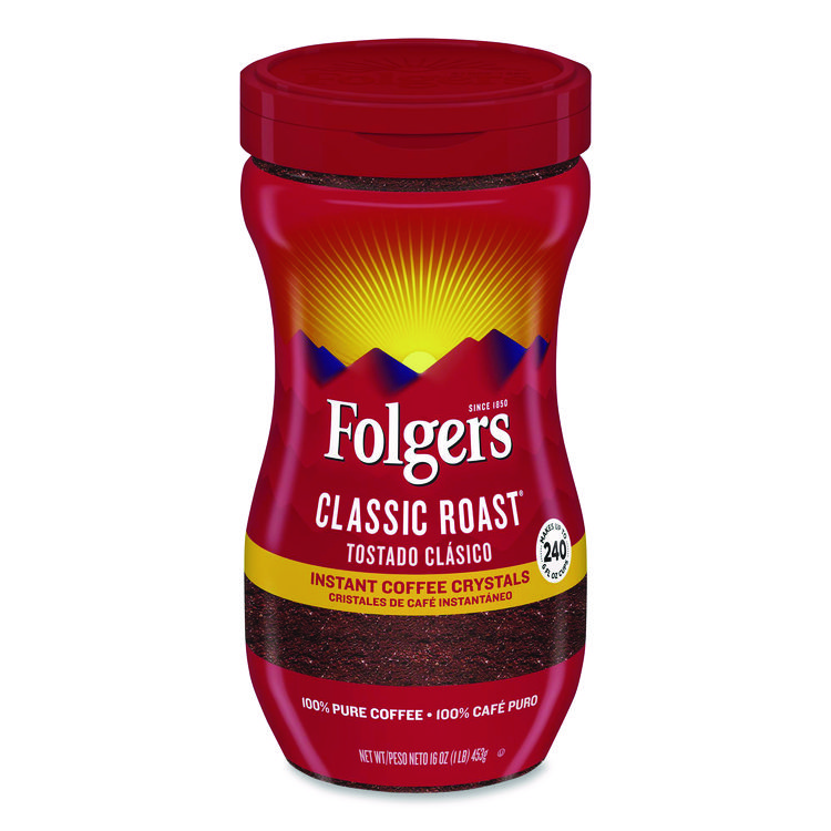 Classic Roast Instant Coffee, 16 oz Jar