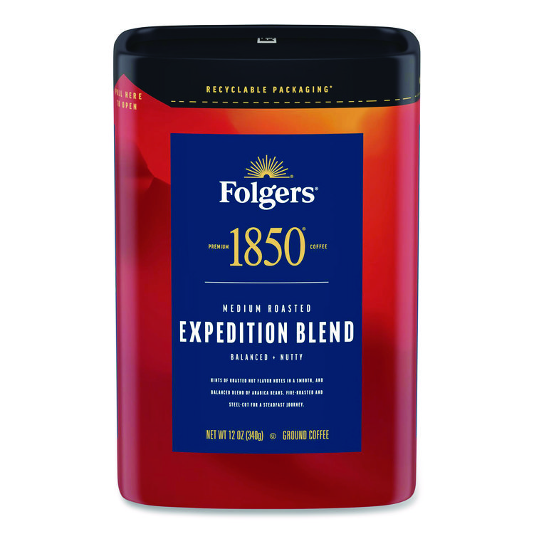 Expedition Blend Roast Ground Coffee, 12 oz Canister