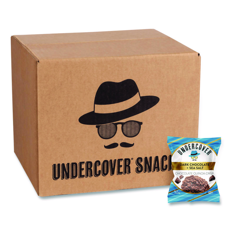 Dark Chocolate and Sea Salt Mini Quinoa Crisps, 0.25 oz Bag, 125/Carton