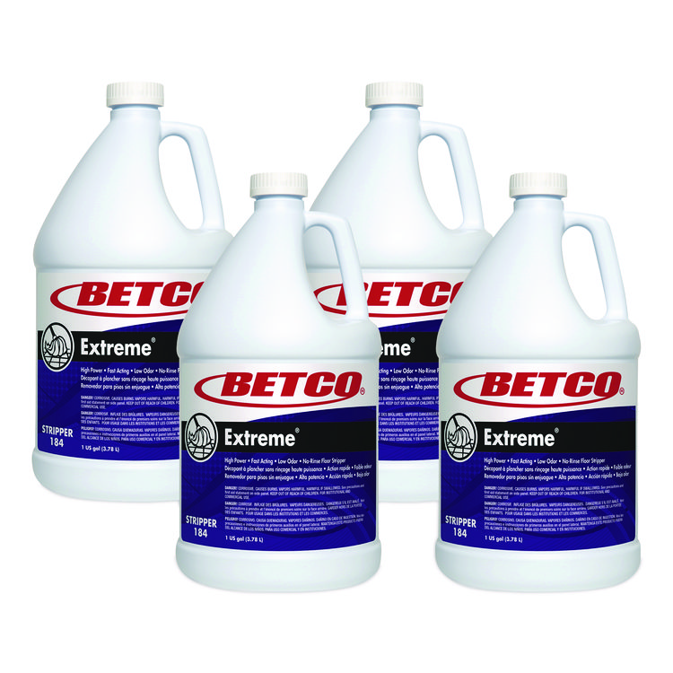 Extreme Floor Stripper, Lemon Scent; 1 gal Bottle, 4/Carton