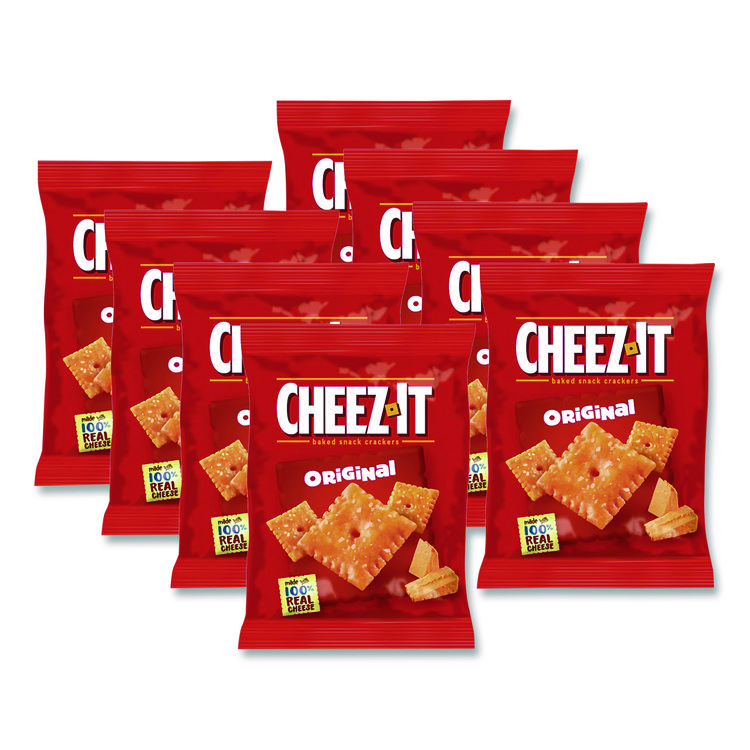 Cheez-It Crackers, 1.5 Oz Single-Serving Snack Pack, 8/box