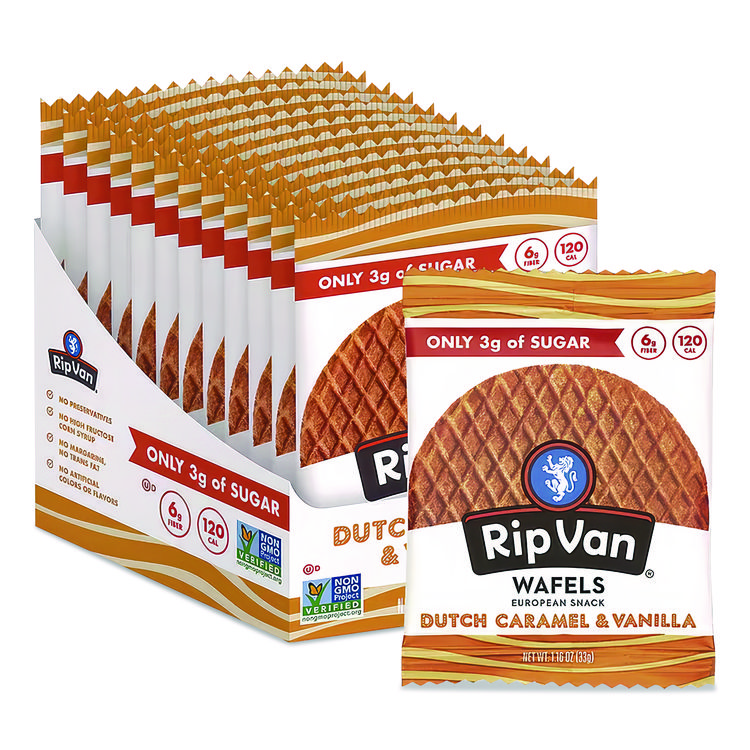 Wafels - Single Serve, Dutch Caramel And Vanilla, 1.16 Oz Pack, 12/box