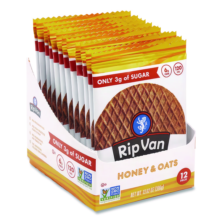 Wafels - Single Serve, Honey And Oats, 1.16 Oz Pack, 12/box