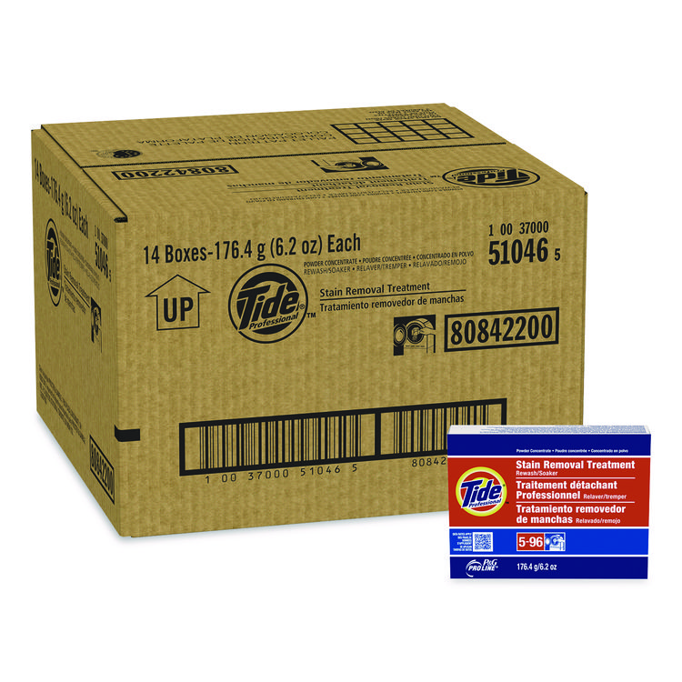 Stain Removal Treatment Powder, 6.2 oz Box, 14/Carton