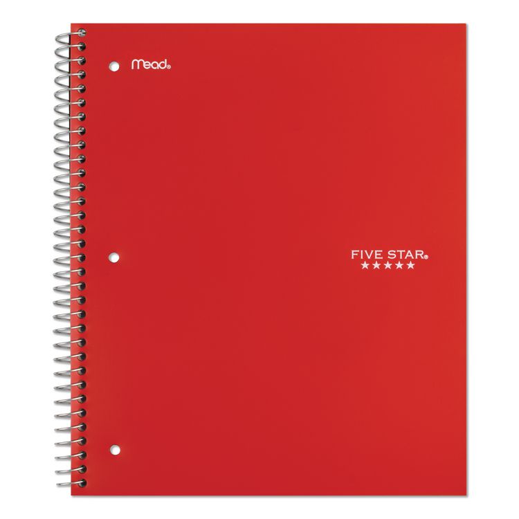 Wirebound Notebook, 1-Subject, Wide/Legal Rule, Randomly Assorted Cover Color, (100) 10.5 x 9.18 Sheets