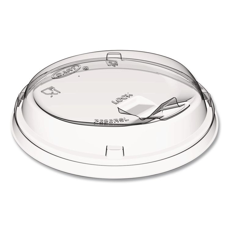 Prima Strawless Plastic Lids, Fits 12 oz to 26 oz Cold Cups, Clear, 100/Sleeve, 10 Sleeves/Carton