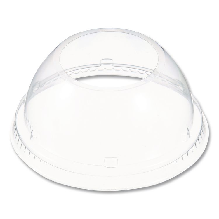 Dome-Top Sundae/Cold Cup Lids, Fits 12 oz to 24 oz Cold Cups, Plastic, Clear, 1,000/Carton