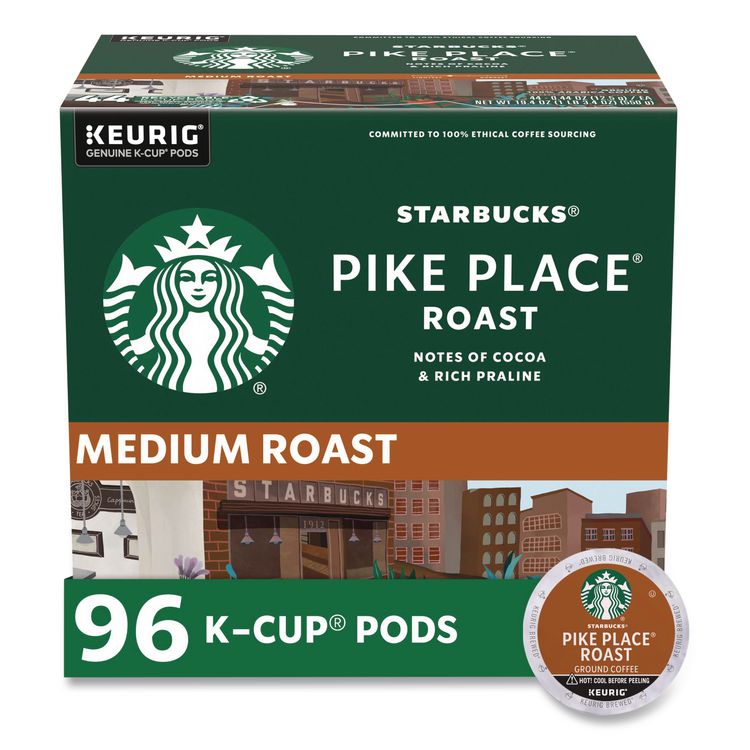 Pike Place Coffee K-Cups Pack, 24/box, 4 Box/carton