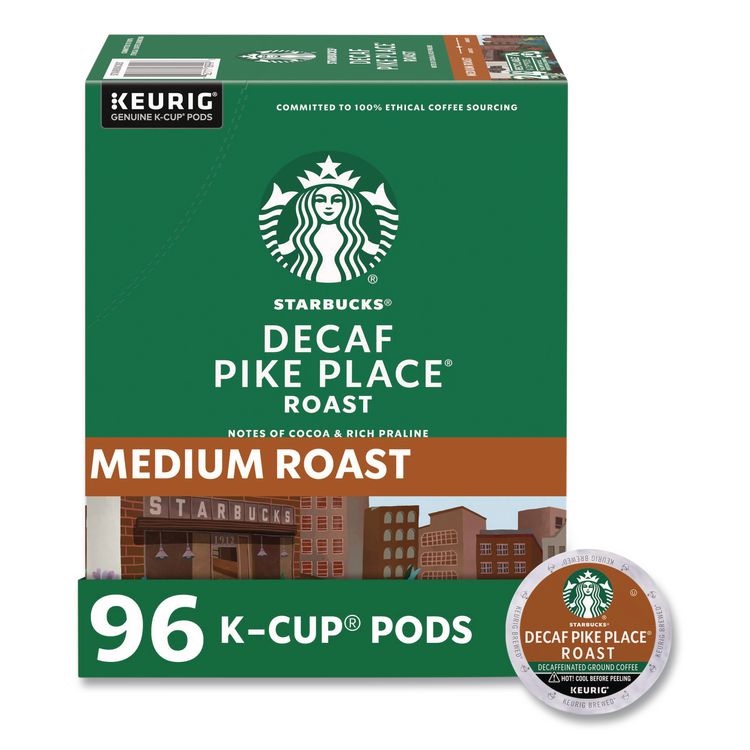 Pike Place Decaf Coffee K-Cups, 96/carton