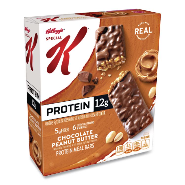 Special K Protein Meal Bar, Chocolate/Peanut Butter, 1.59 oz Bar, 8/Box