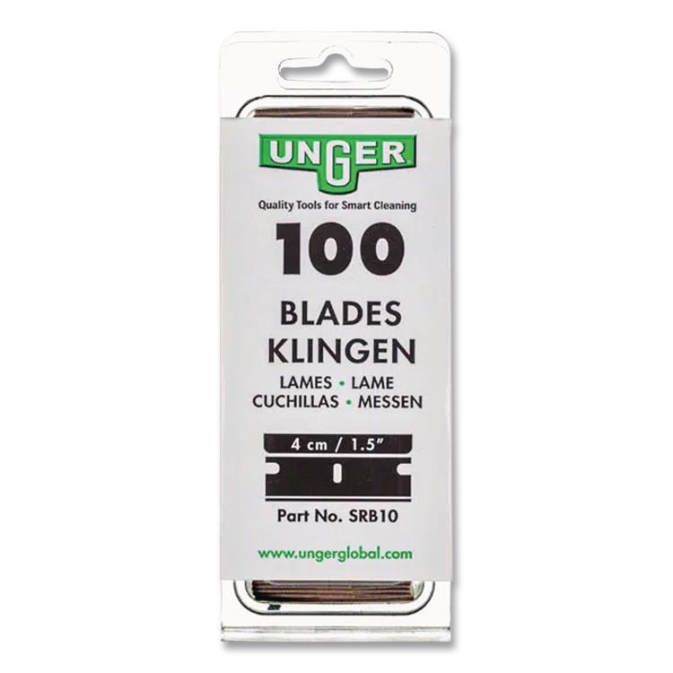 Safety Scraper Replacement Blades, #9, Stainless Steel, 100/box