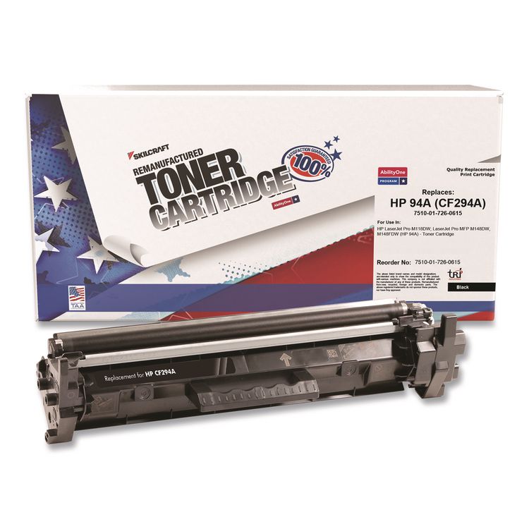 7510017260615 Remanufactured CF294A (94A) Toner, 1,200 Page-Yield, Black