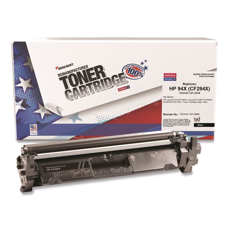 7510017273239 Remanufactured CF294X (94X) High-Yield Toner, 2,800 Page-Yield, Black