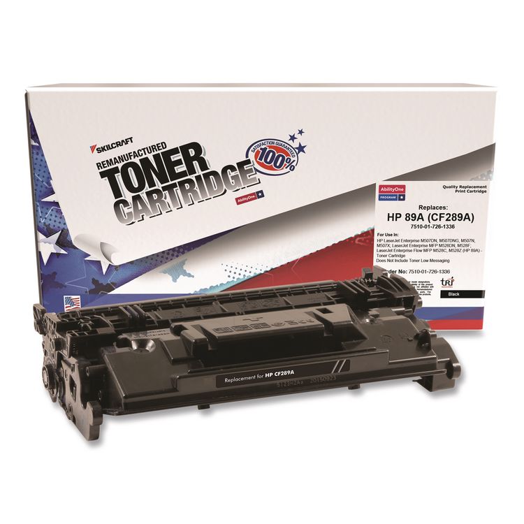 7510017261336 Remanufactured CF289A (89A) Toner, 5,000 Page-Yield, Black