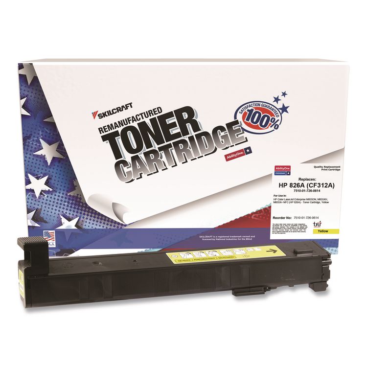 7510017260614 Remanufactured CF312A (826A) Toner, 31,500 Page-Yield, Yellow