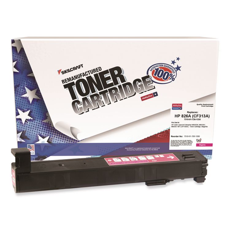 7510017261330 Remanufactured CF313A (826A) Toner, 31,500 Page-Yield, Magenta