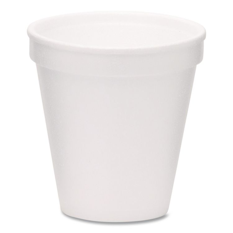 Foam Drink Cups, 6 oz, White, 1,000/Carton