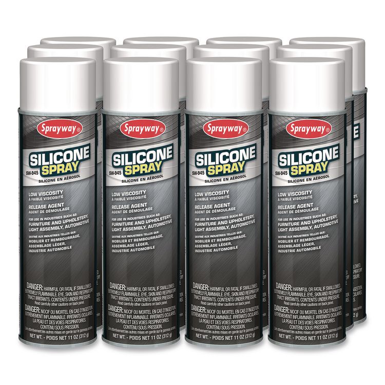 Silicone Spray, 20 oz Can, 12/Carton
