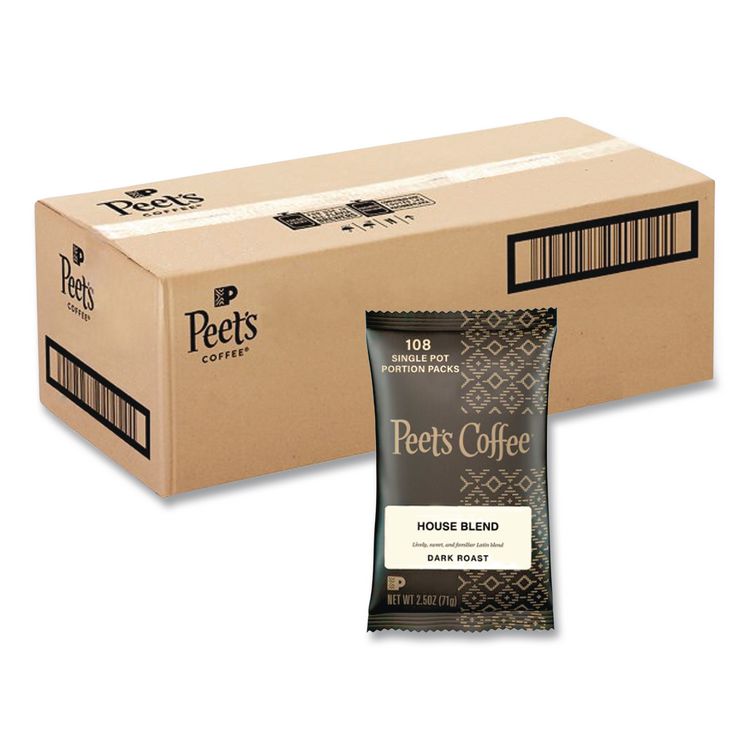 Coffee Portion Packs, House Blend, 2.5 Oz Frack Pack, 18/box