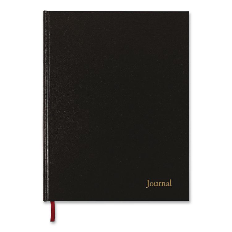 Executive Journal, 1-Subject, Wide/Legal Rule, Black Cover, (80) 11 x 8.5 Sheets