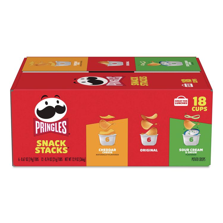 Snack Stacks, Assorted Flavors, 18 Cups/Carton