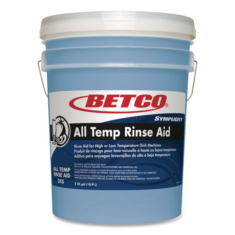 Symplicity All Temp Rinse Aid, 5 gal Pail