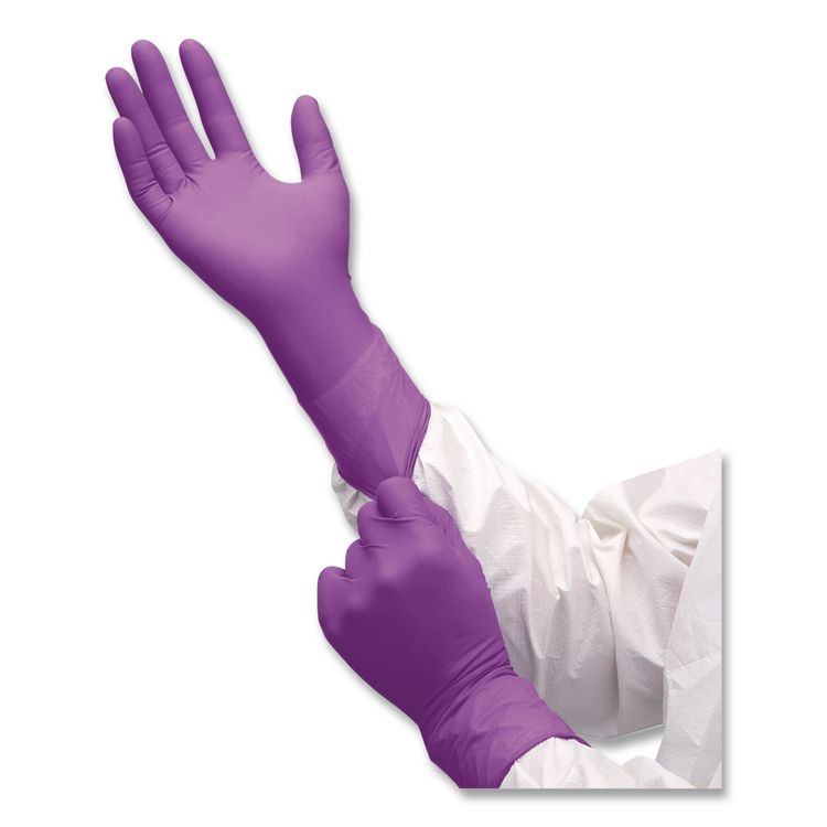 Polaris Nitrile Exam Gloves, AQL 0.65, X-Small, 7.5 mil Thick, 12" Long, Dark Magenta, 50/Box, 10 Boxes/Carton
