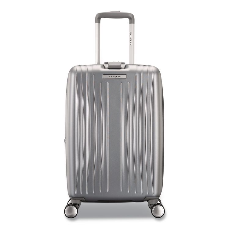 Opto 3 Hardside Spinner Suitcase, 13.58 x 9.25 x 19.29, Silver