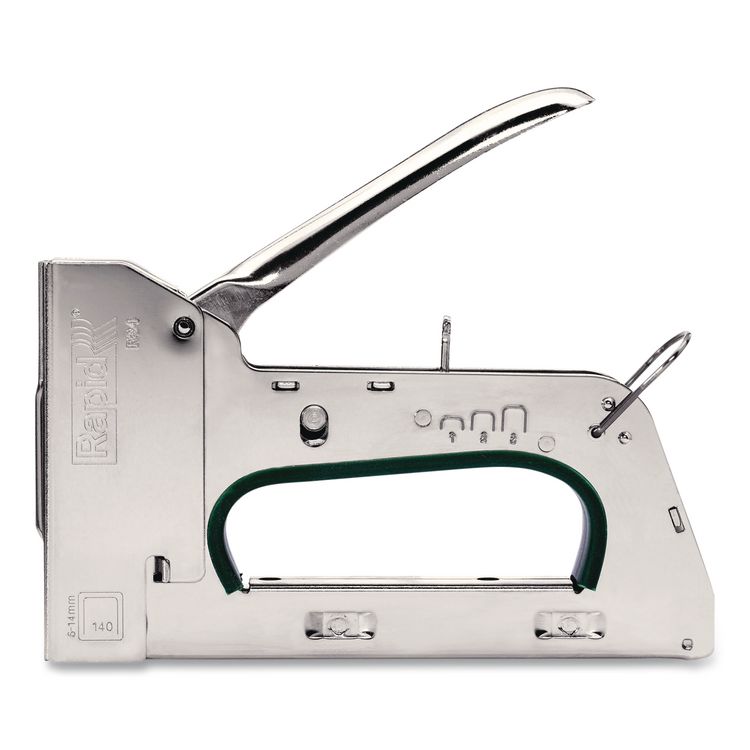 PRO R34E Heavy-Duty Staple Gun, 1/4" to 9/16" Flatwire Staples