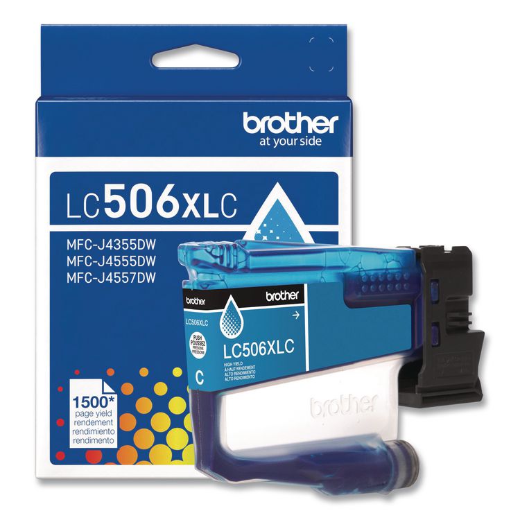 LC506 INKvestment, High-Yield Ink, 1,500 Page-Yield, Cyan