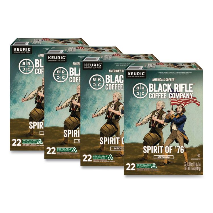Spirit of '76 Coffee K-Cups, 22/Box, 4 Boxes/Carton