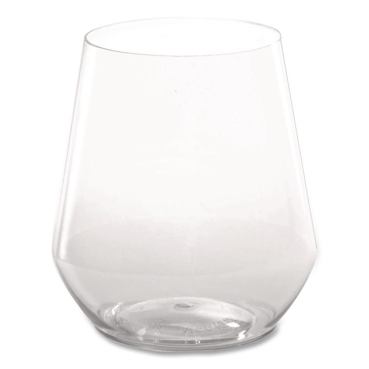 Reserv Stemless Glassware, 12 oz, Clear, 16 Cups/Tray, 4 Trays/Carton