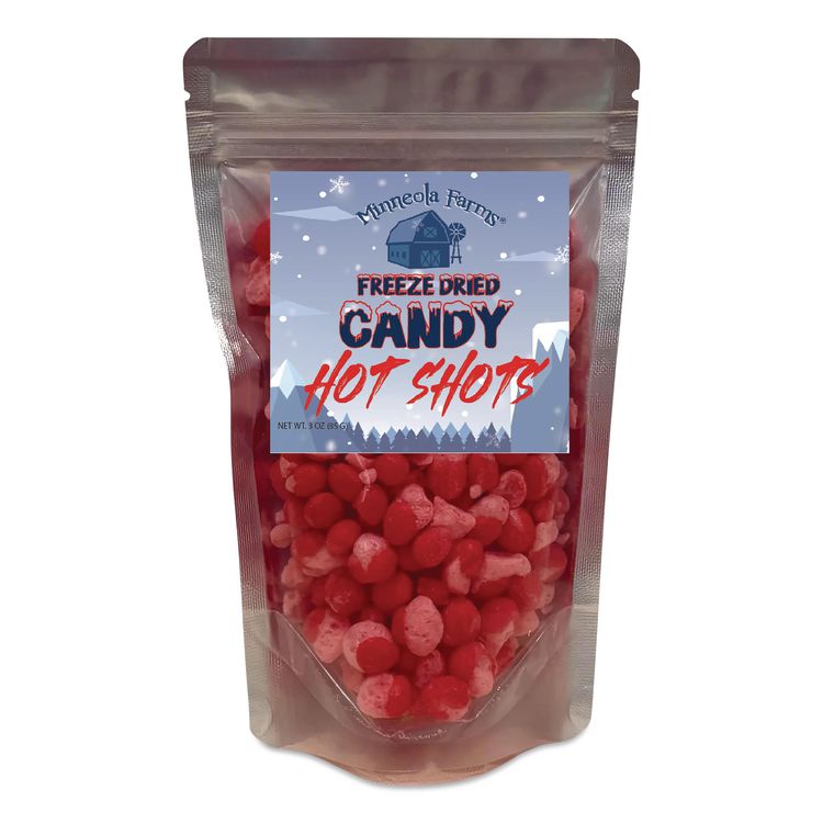 Freeze Dried Candy, Hot Shots, Cinnamon, 2.25 lb bag, 12/Carton