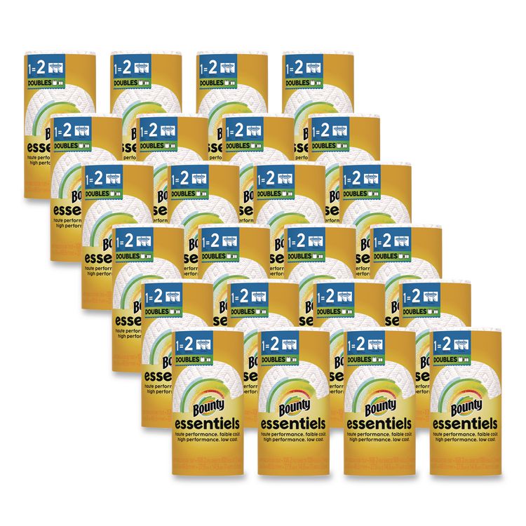 Essentials Select-A-Size Kitchen Roll Paper Towels, 2-Ply, 108 Sheets/Roll, 24 Rolls/Carton