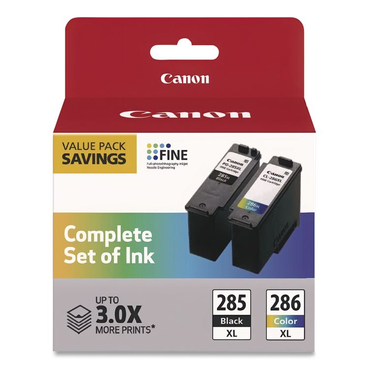 6196C004 (PG-285XL/CL-286XL) High-Yield Ink, Black/Color