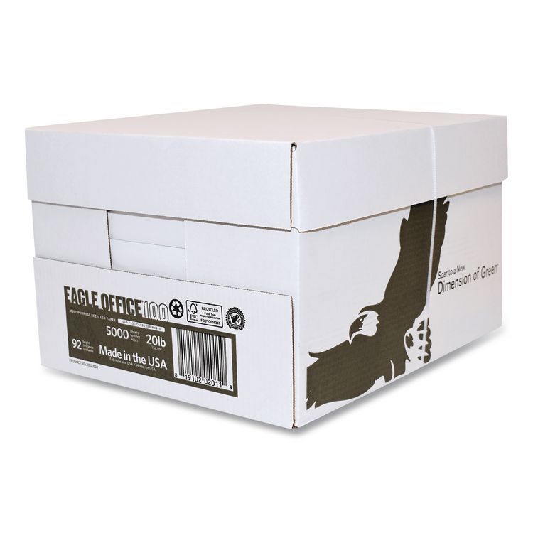 Recycled Multipurpose Paper, 92 Bright, 20 lb Bond Weight, 11 x 17, White, 500/Ream, 5 Reams/Carton
