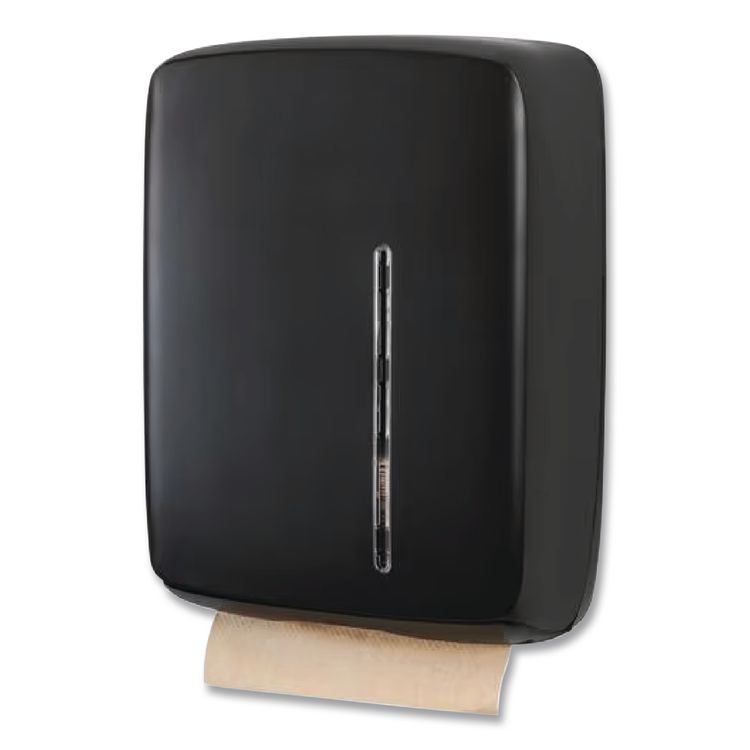 Folded Towel Dispenser, 11.96 x 5.21 x 16.08, Black