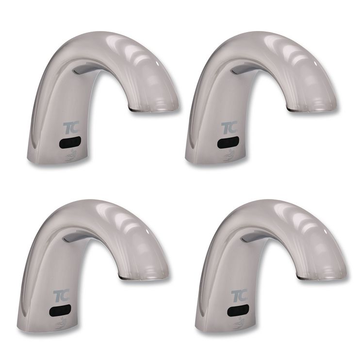 One Shot Soap Dispenser - Touch Free, Foam, 800 mL/1,600 mL, 11 x 14 x 3.5, Chrome, 4/Carton