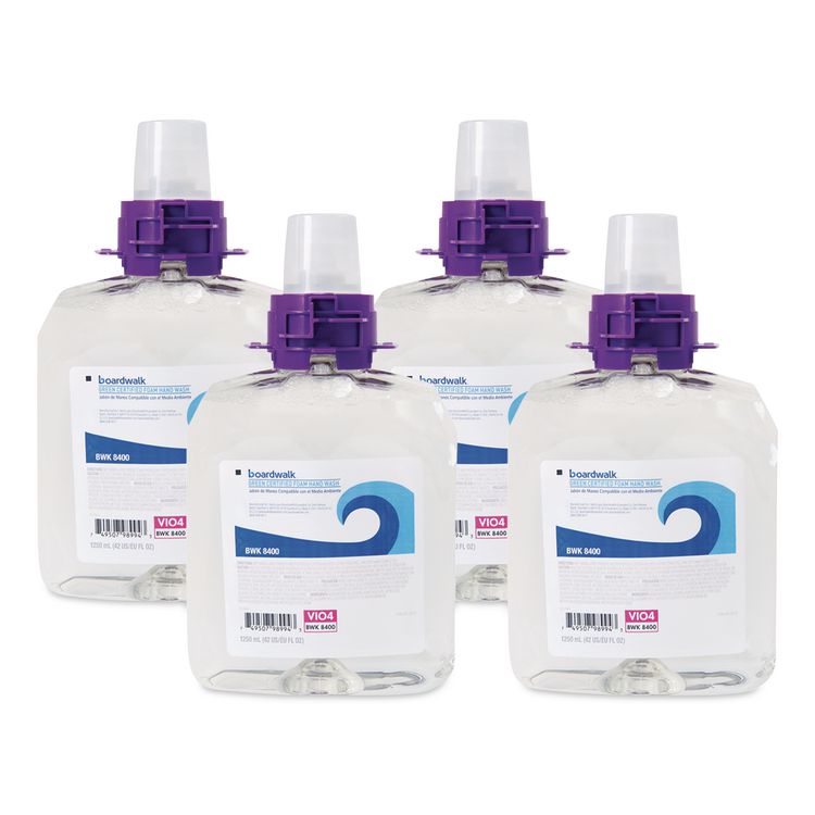 Green Certified Foam Hand Soap, Unscented, 1,250 mL Refill, 4/Carton