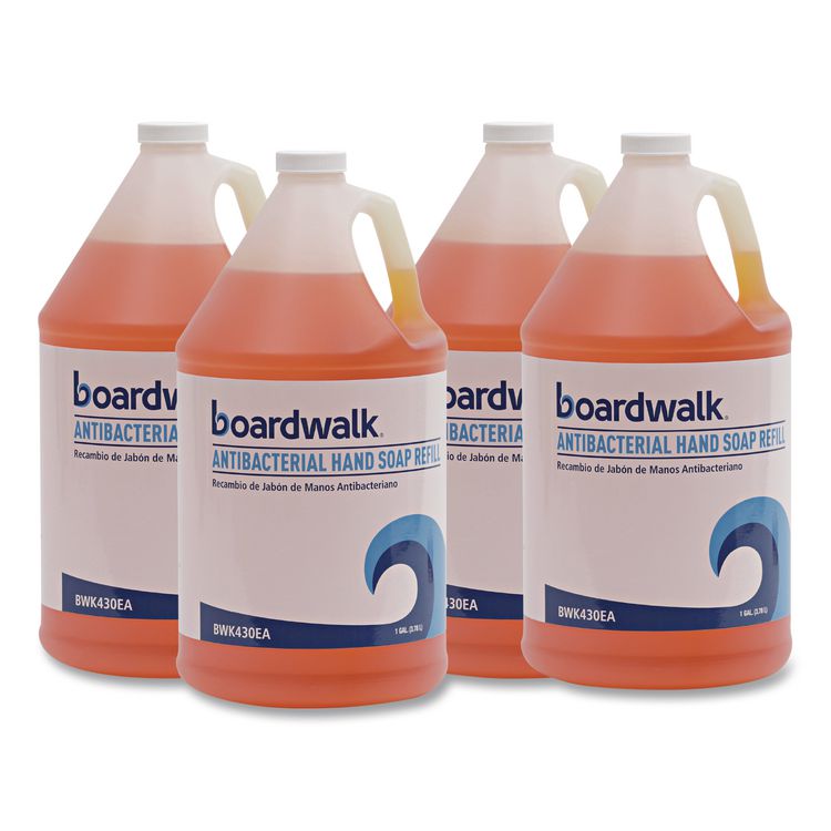 Antibacterial Liquid Soap Refill, Clean Scent, 1 gal Bottle, 4/Carton