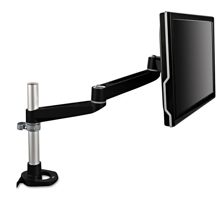 Picture of Dual-Swivel Monitor Arm, 4 1/2 x 19 1/2, Black/Gray
