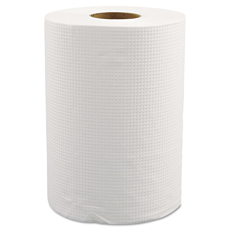 Picture of Hardwound Roll Towels, 8" X 350ft, White, 12 Rolls/carton